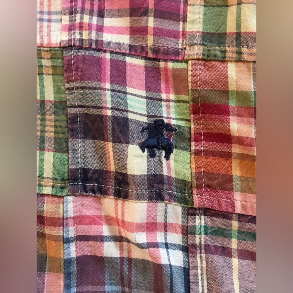 Brooks Brothers Nantucket (Authentic) India Madras Patchwork Plaid Hoodie Jacket - Picture 4 of 15